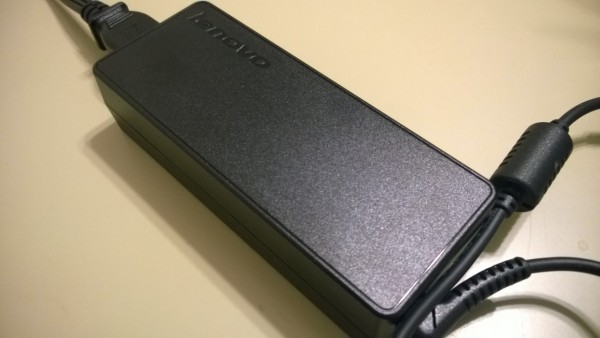 Game too much on the Lenovo Y40 and you'll need this rather large power brick all too soon.