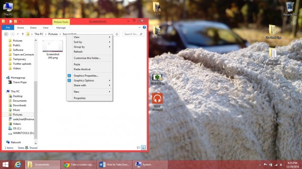 take a screenshot in windows (2)