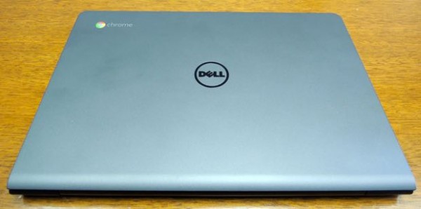 dell chromebook 11 with intel core i3 processor top view