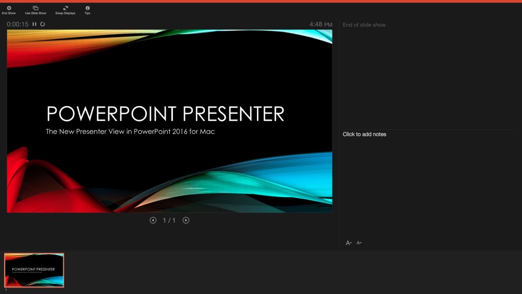 powerpoint presenter view