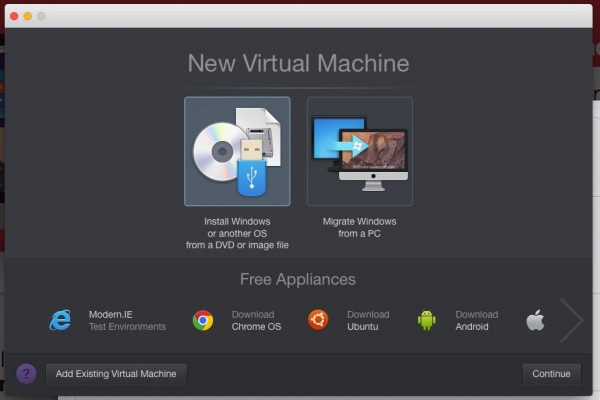parallels desktop virtual machine tool