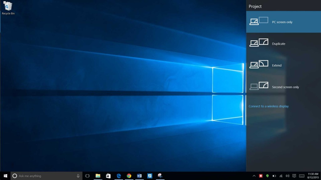 optimal layout for windows 10