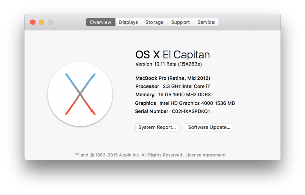 is there an update for mac photo os el captain
