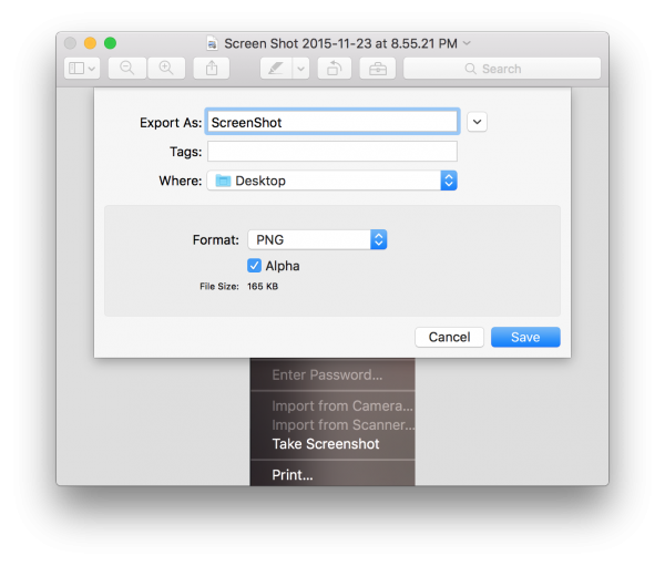 how to take a screenshot on mac osx