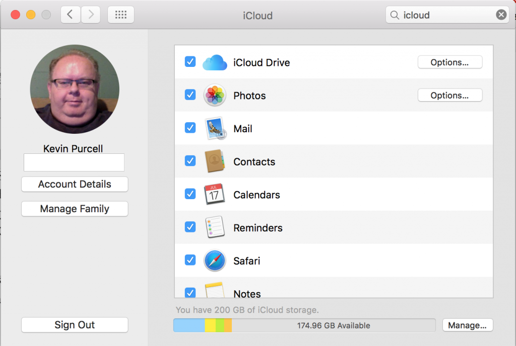 icloud settings