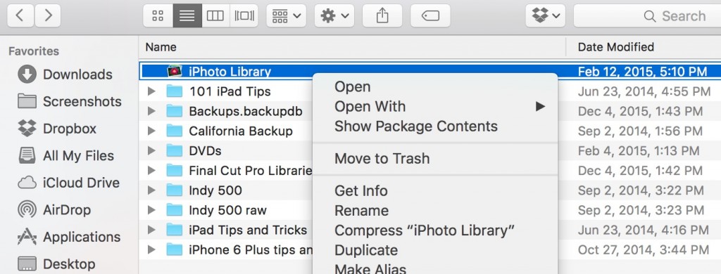 How to delete a photos library on mac computer