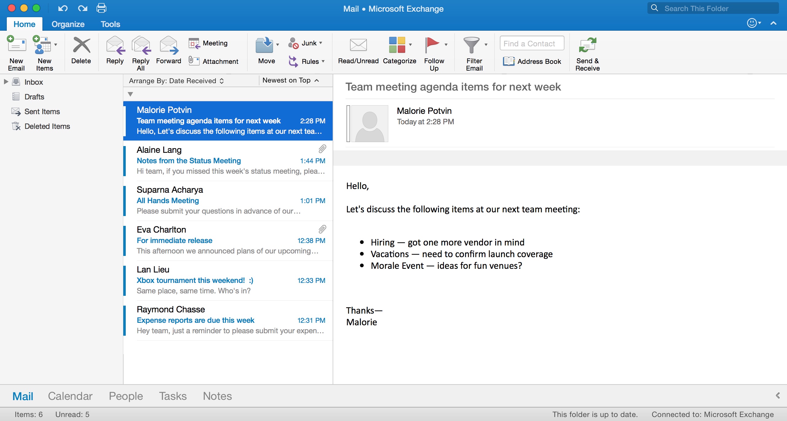 outlook 2016 auto reply