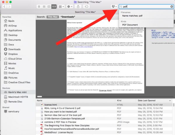 how to change the kind of file in mac