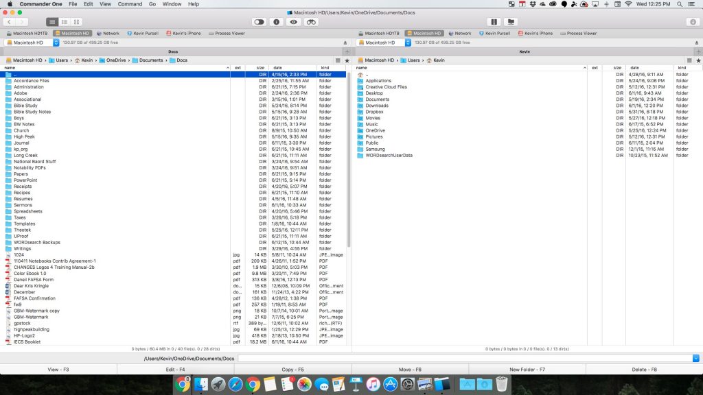 Commander One dual pane file browser for mac