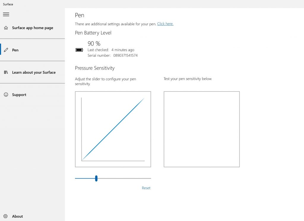 surface app pen settings