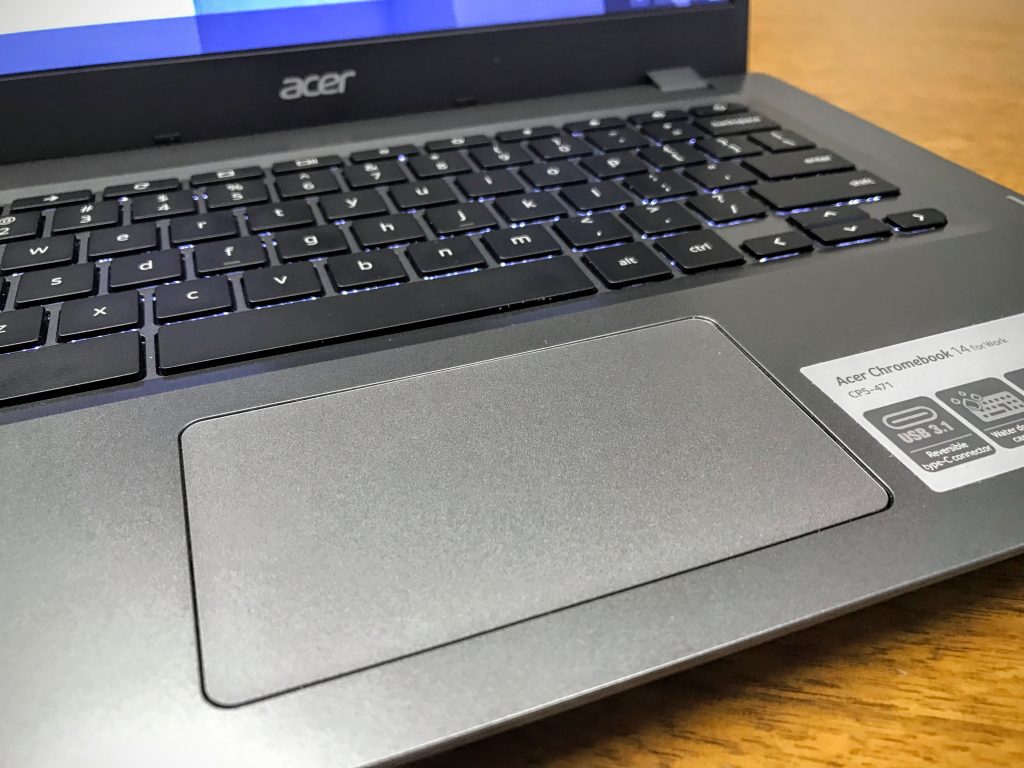 acer chromebook 14 for work trackpad