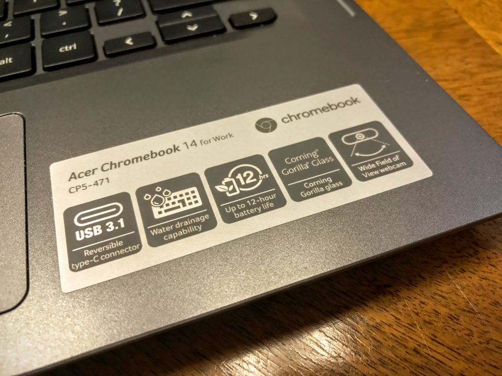 acer chromebook 14 for work specs