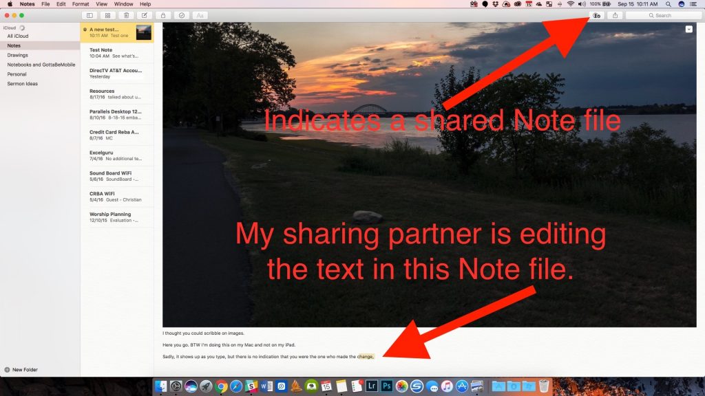 Notes on macos sierra live collaboration