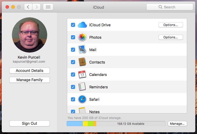 icloud settings in system preferences macos sierra