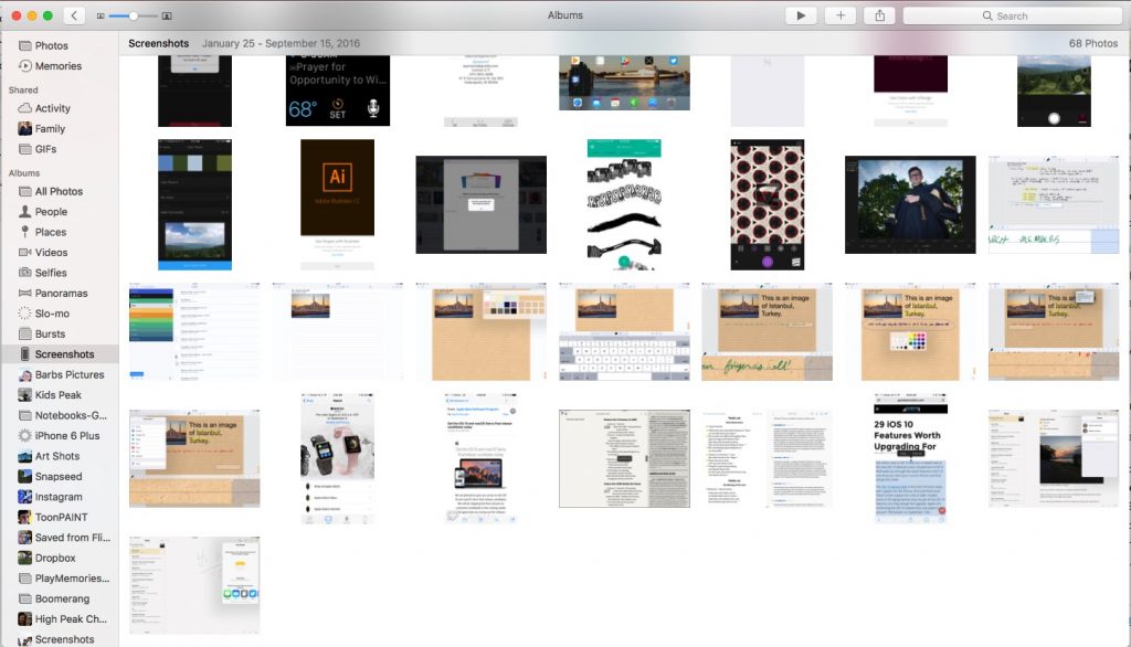 screenshots in macos sierra screenshots