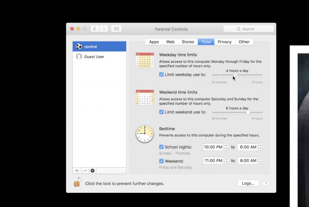 parental control for mac