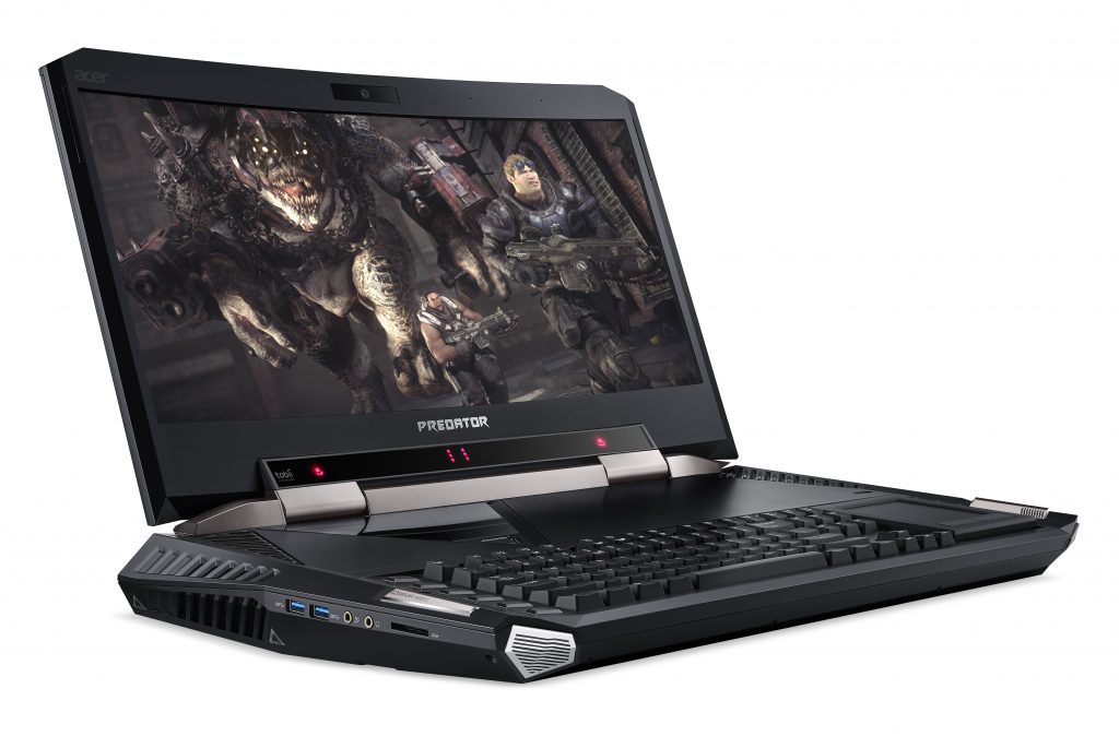 acer predator 21 x gx21-71_right-facing_eye-tracking-lights_game-on-screen_touchpad