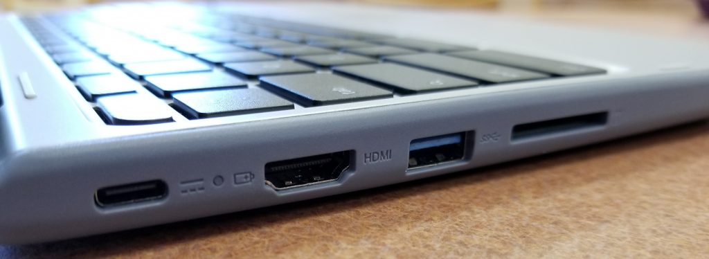 Lenovo Flex 11 Chromebook left side ports
